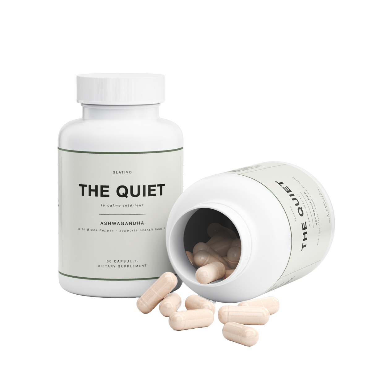 The Quiet - Ashwagandha bottles